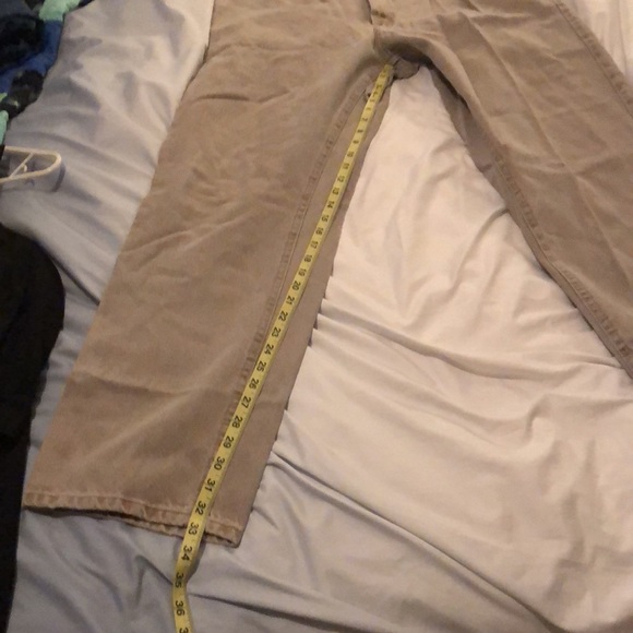 Men’s Lee Riveted Tan Jeans 38X34 - Picture 15 of 15